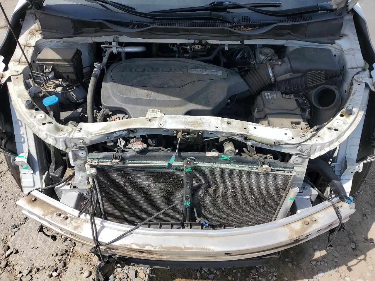 2019 Honda Odyssey Exl White vin: 5FNRL6H75KB102353