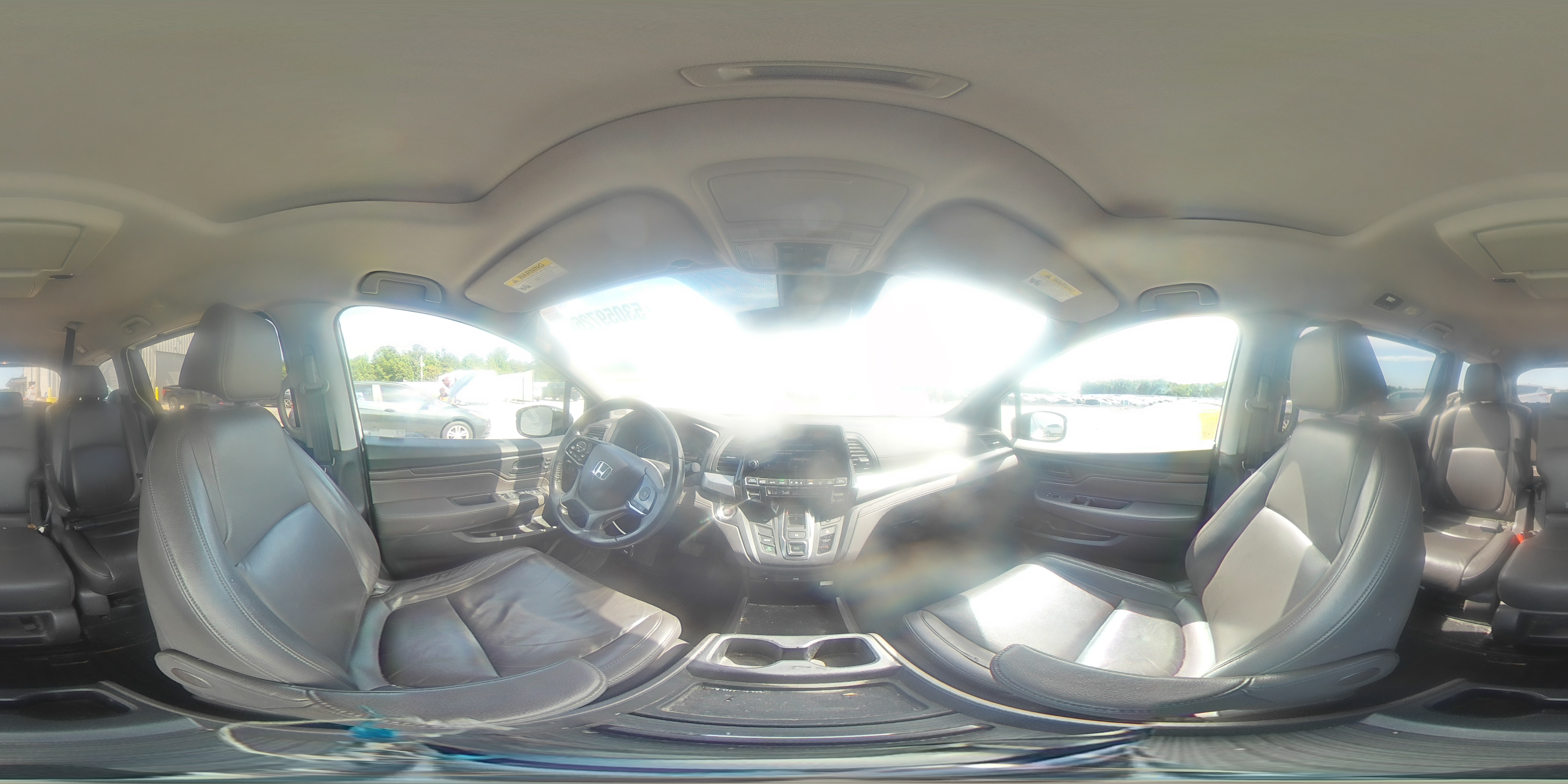 2019 Honda Odyssey Exl White vin: 5FNRL6H75KB102353
