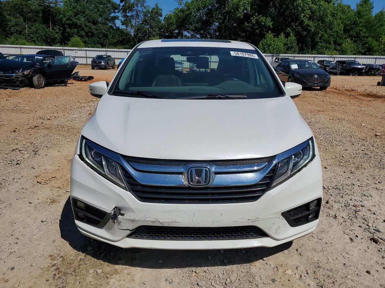 2020 Honda Odyssey Exl White vin: 5FNRL6H76LB017992
