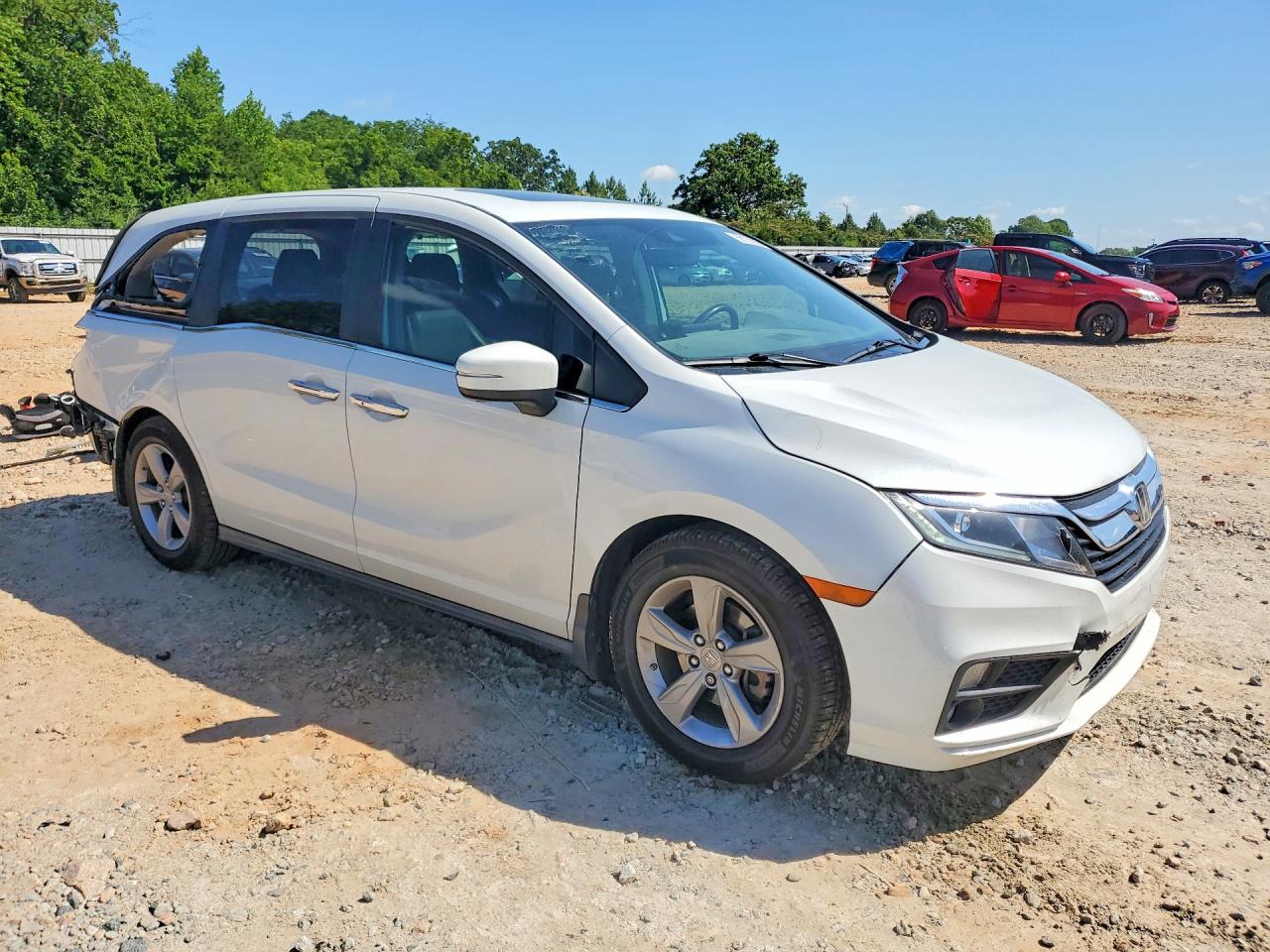 2020 Honda Odyssey Exl White vin: 5FNRL6H76LB017992