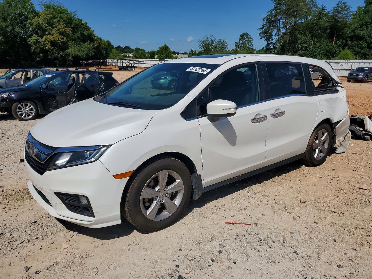 2020 Honda Odyssey Exl White vin: 5FNRL6H76LB017992