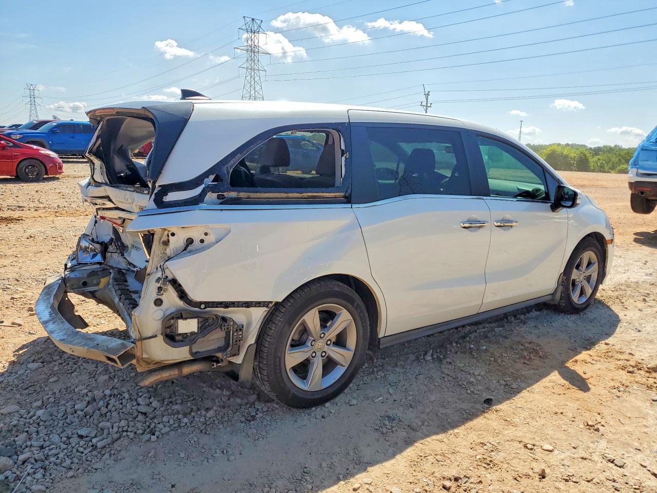 2020 Honda Odyssey Exl White vin: 5FNRL6H76LB017992