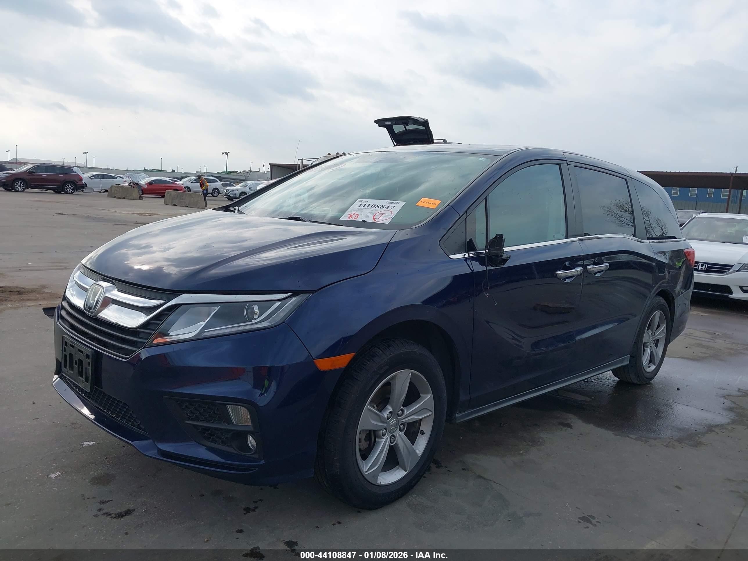 2020 Honda Odyssey Ex-l/ex-l W/navi   Res Blue vin: 5FNRL6H76LB044268