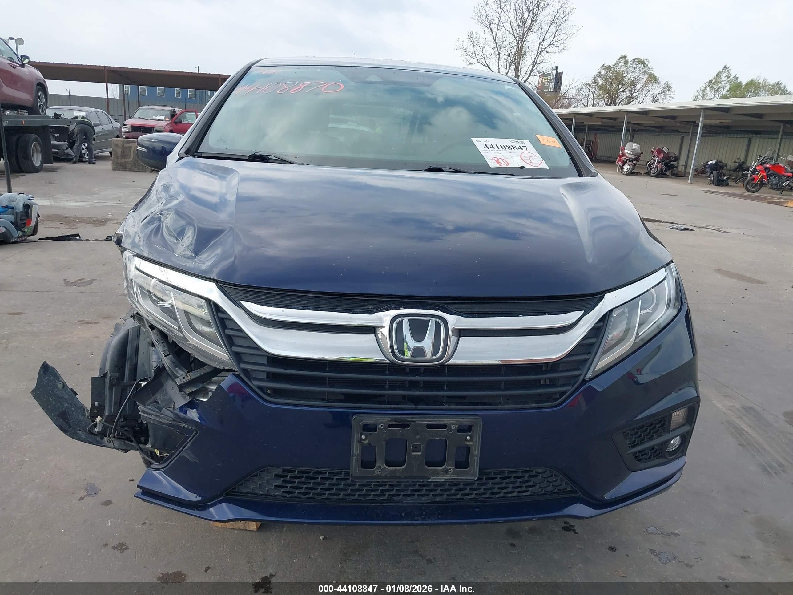 2020 Honda Odyssey Ex-l/ex-l W/navi   Res Blue vin: 5FNRL6H76LB044268