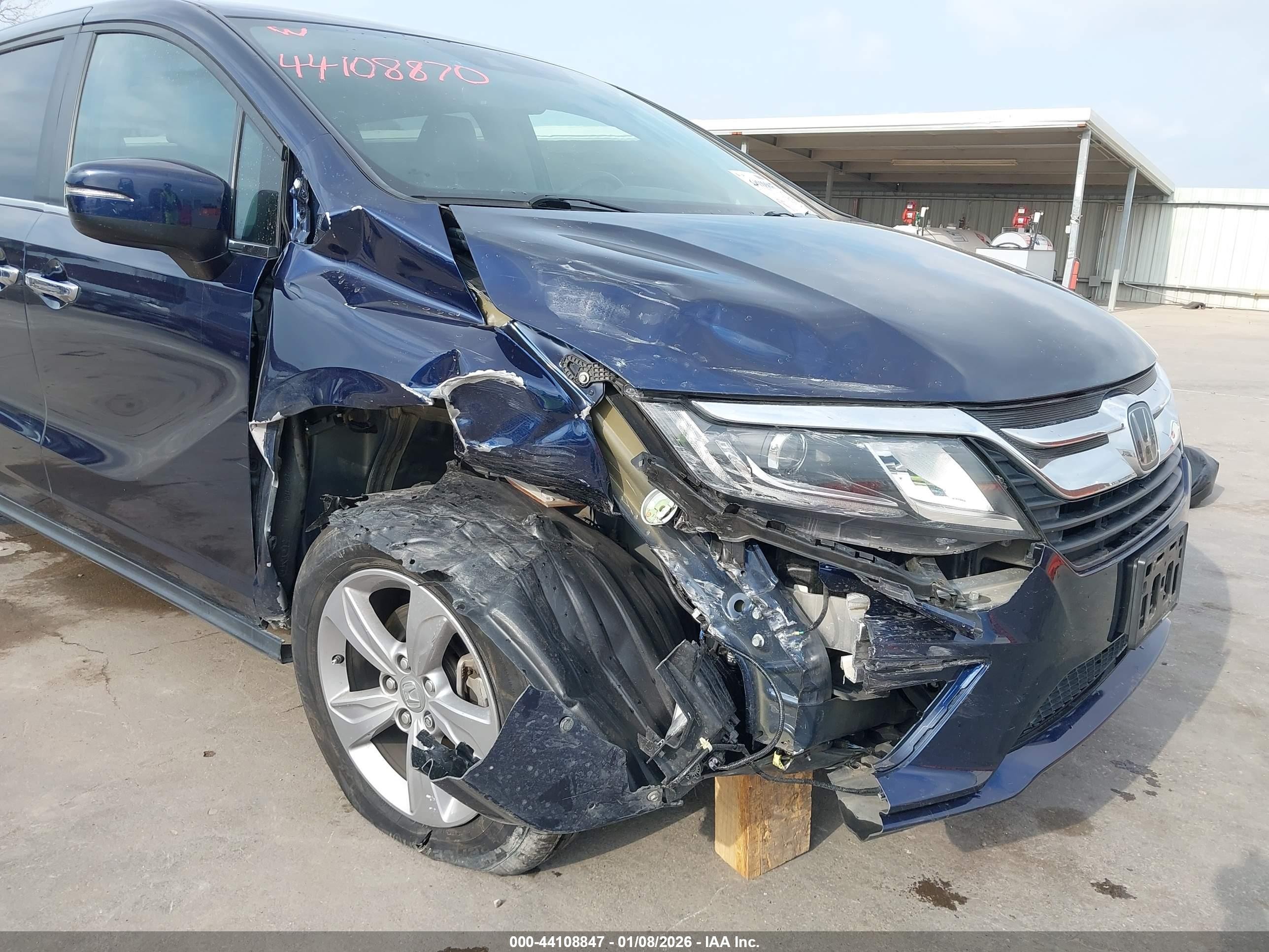 2020 Honda Odyssey Ex-l/ex-l W/navi   Res Blue vin: 5FNRL6H76LB044268