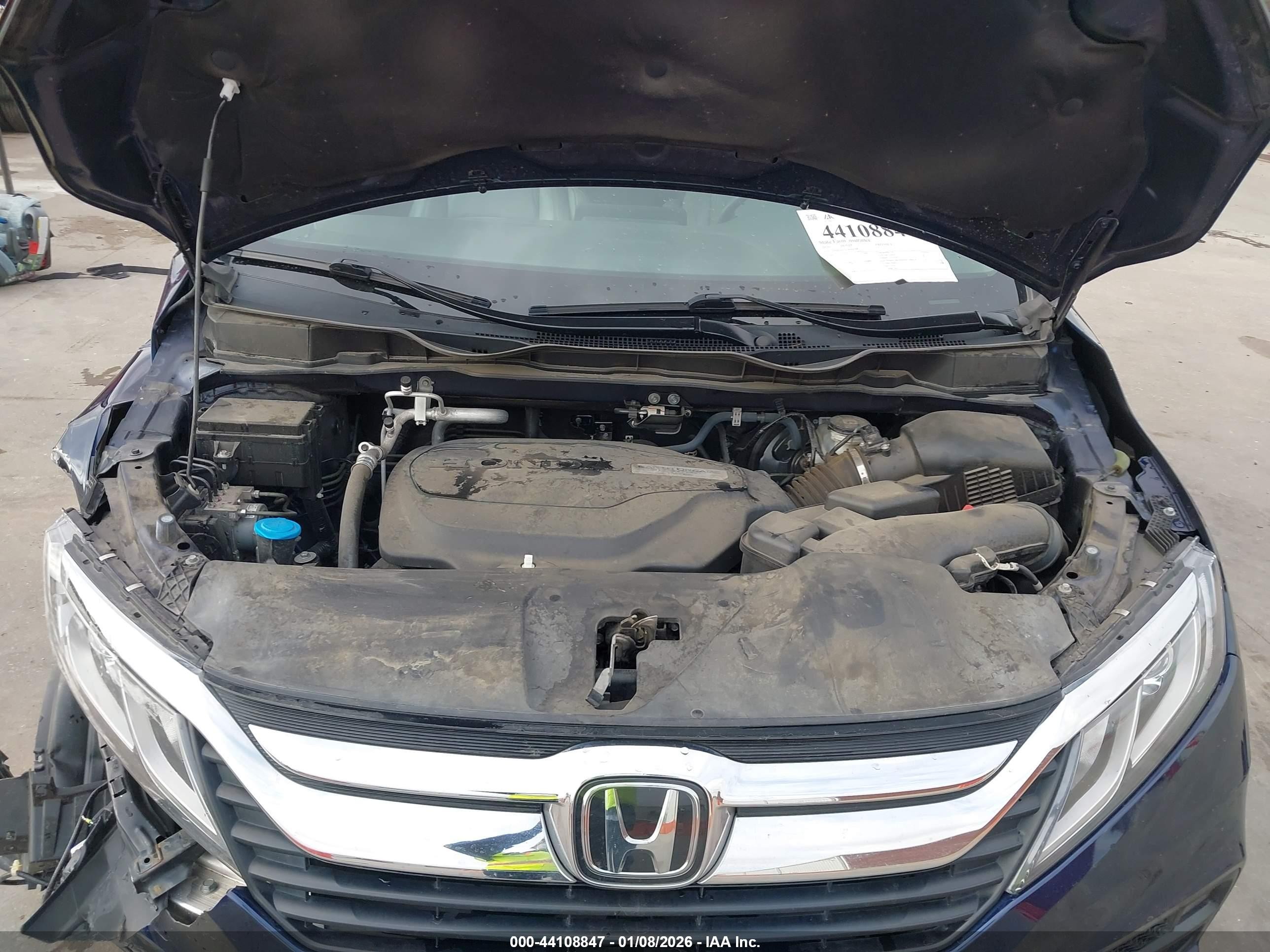 2020 Honda Odyssey Ex-l/ex-l W/navi   Res Blue vin: 5FNRL6H76LB044268