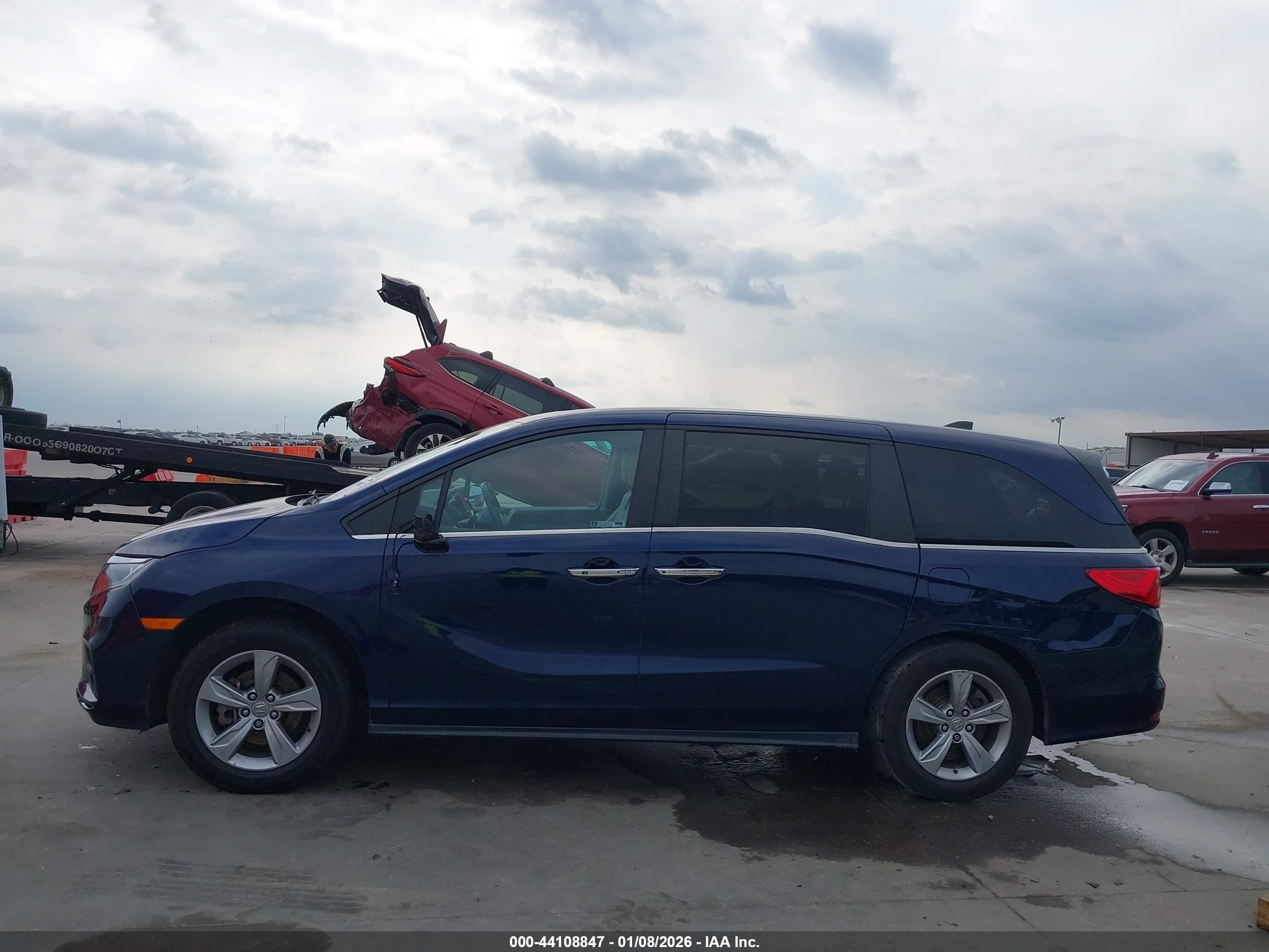 2020 Honda Odyssey Ex-l/ex-l W/navi   Res Blue vin: 5FNRL6H76LB044268