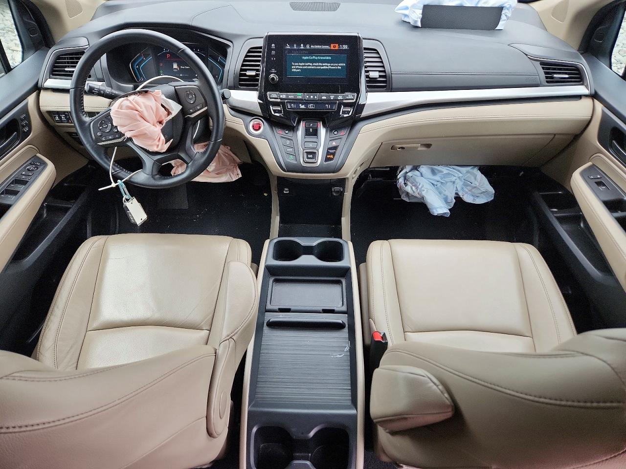2022 Honda Odyssey Exl White vin: 5FNRL6H76NB002136