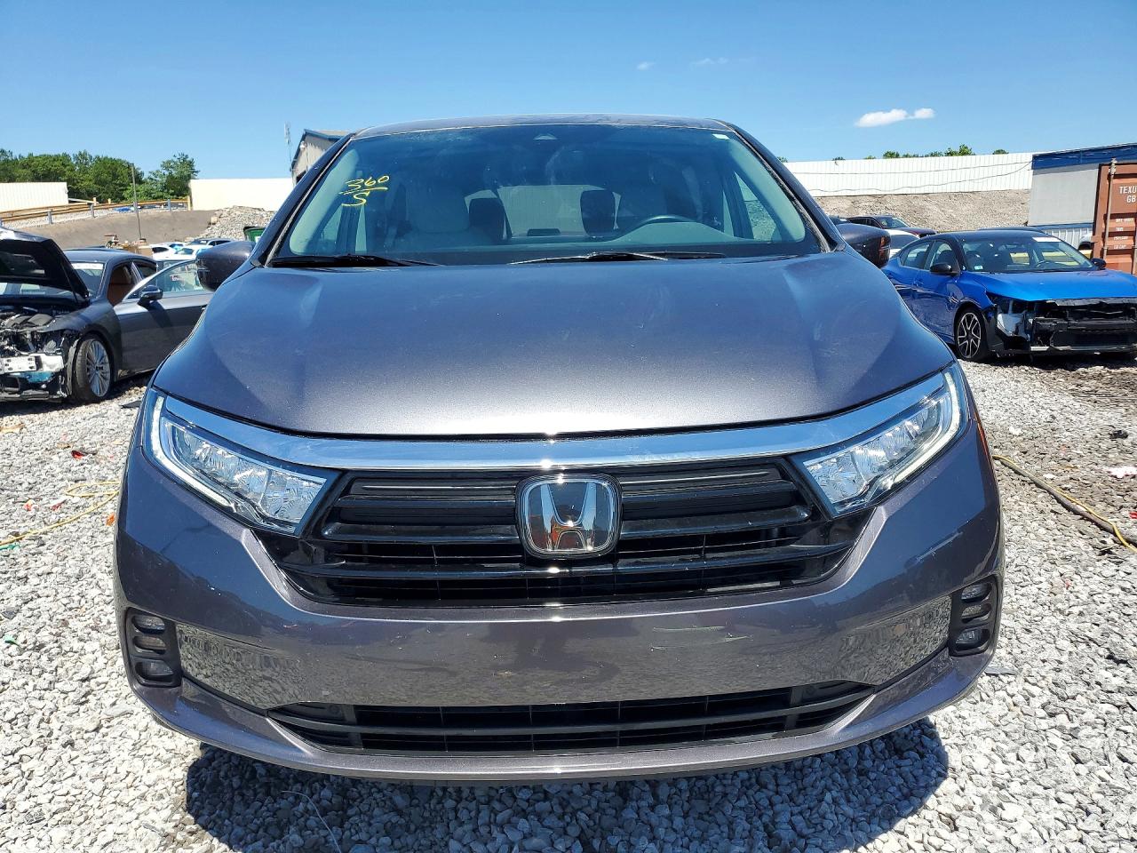 2022 Honda Odyssey Exl Gray vin: 5FNRL6H76NB062420