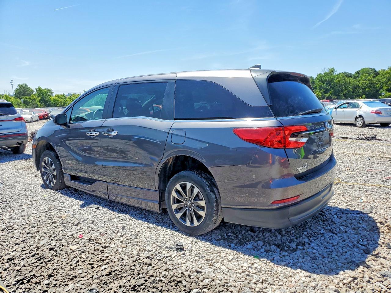 2022 Honda Odyssey Exl Gray vin: 5FNRL6H76NB062420