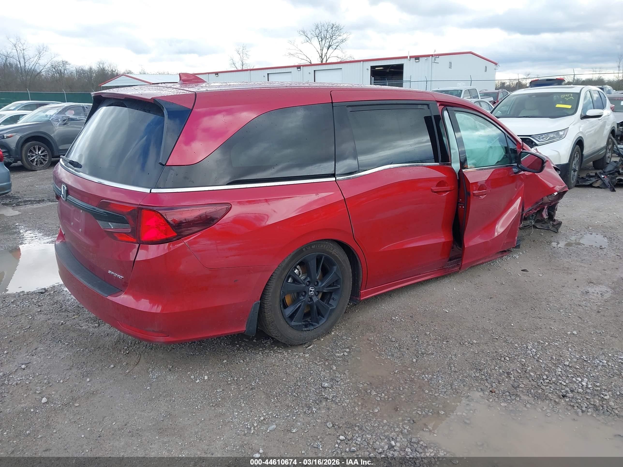 2024 Honda Odyssey Sport Красный vin: 5FNRL6H76RB008329