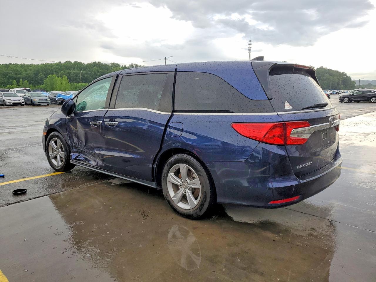 2019 Honda Odyssey Exl Blue vin: 5FNRL6H77KB027526