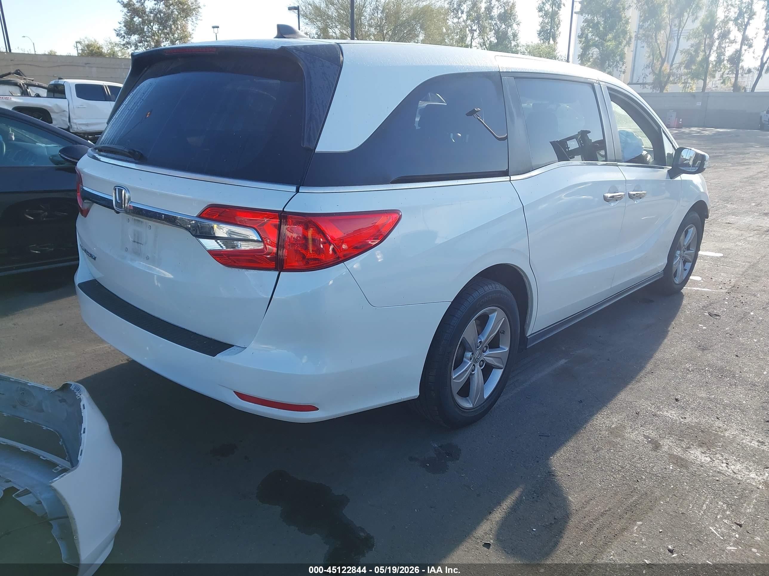 2020 Honda Odyssey Ex-l/ex-l W/navi   Res White vin: 5FNRL6H77LB009531