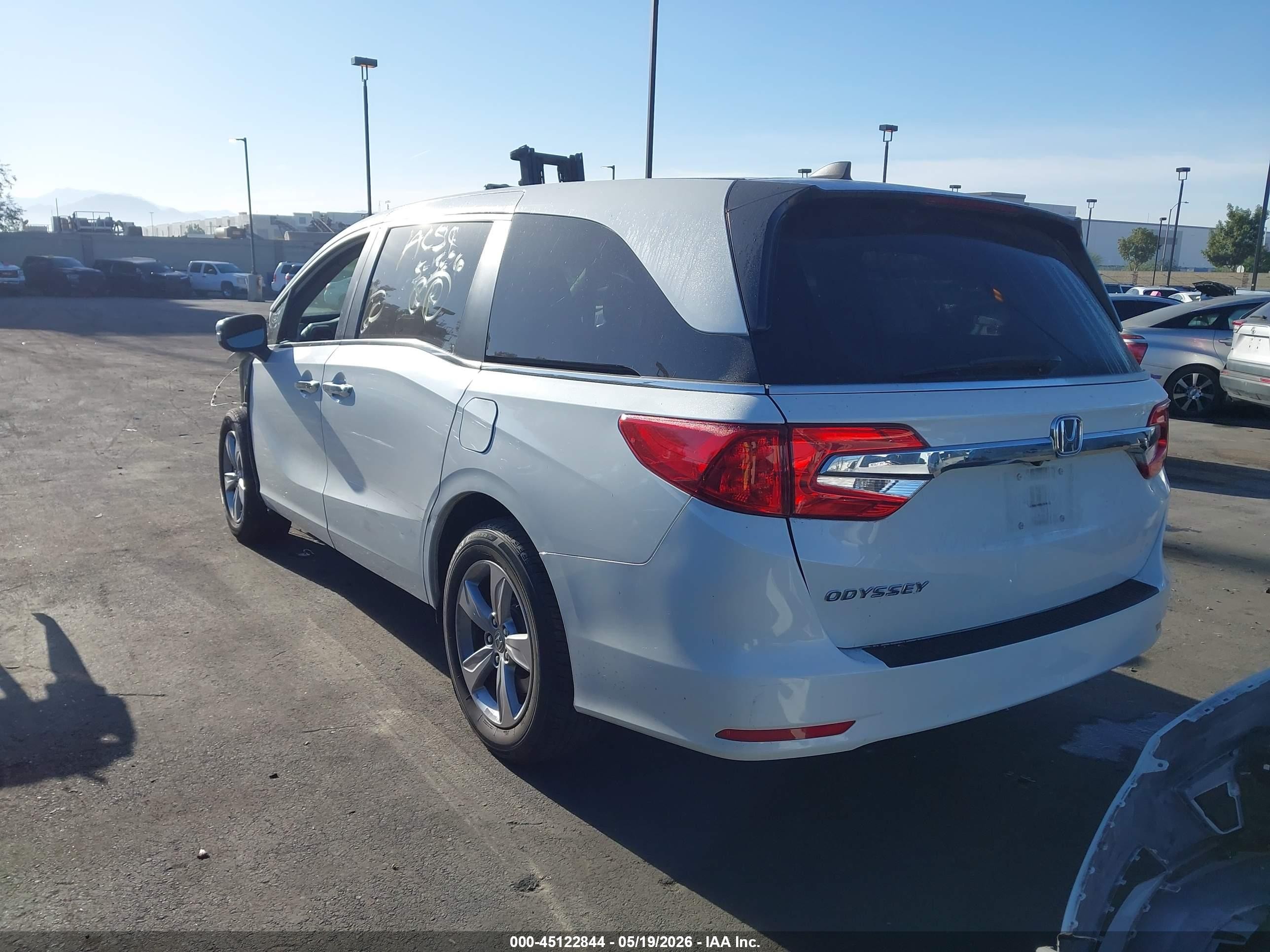 2020 Honda Odyssey Ex-l/ex-l W/navi   Res White vin: 5FNRL6H77LB009531
