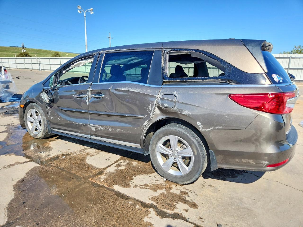 2019 Honda Odyssey Exl Gray vin: 5FNRL6H78KB017913