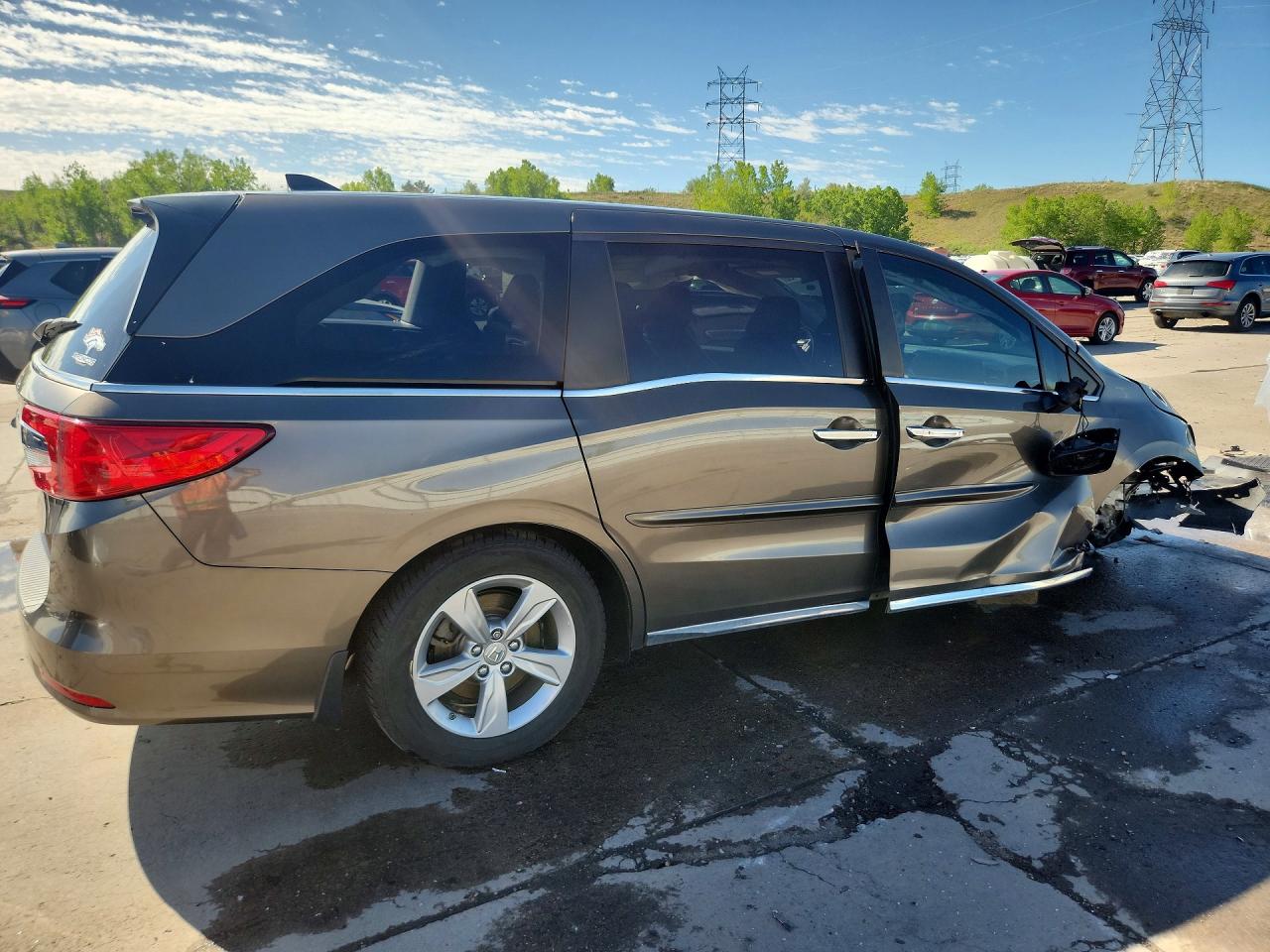 2019 Honda Odyssey Exl Gray vin: 5FNRL6H78KB017913