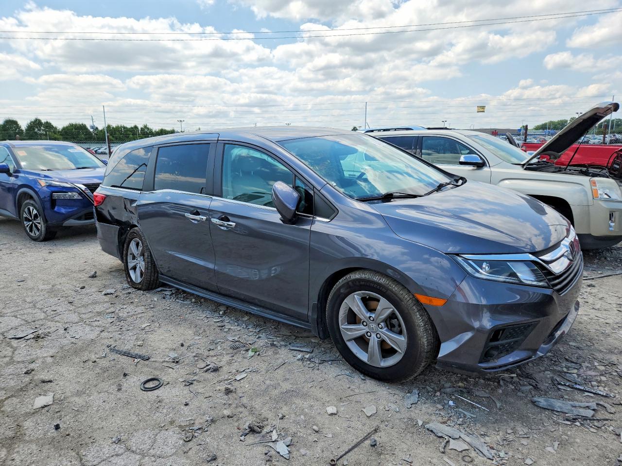 2019 Honda Odyssey Exl Серый vin: 5FNRL6H78KB091249