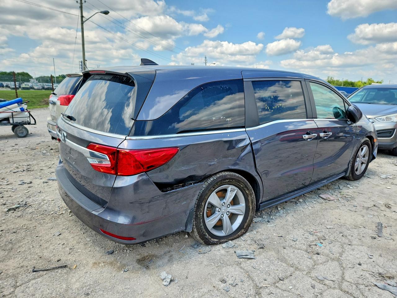 2019 Honda Odyssey Exl Серый vin: 5FNRL6H78KB091249