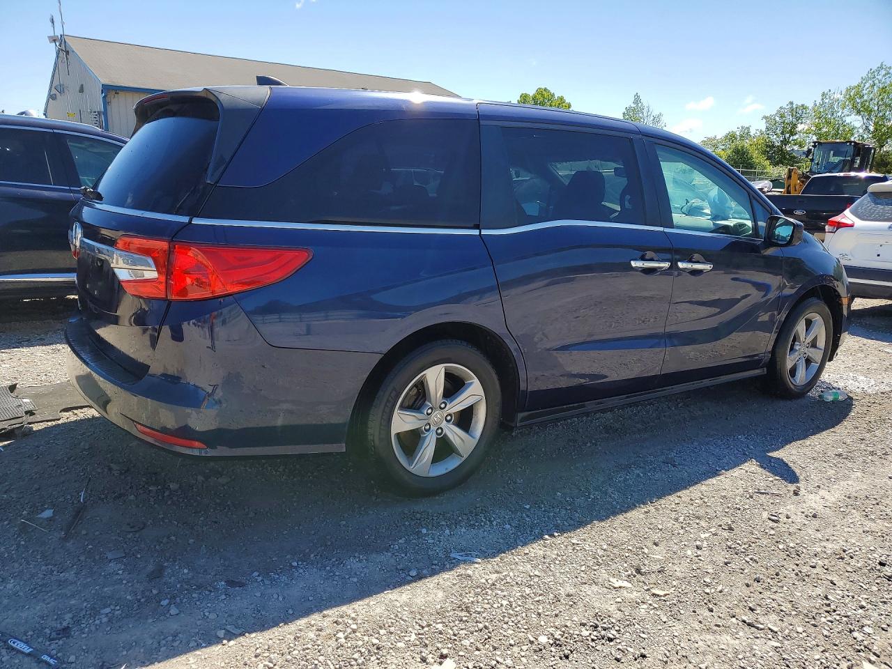2019 Honda Odyssey Exl Blue vin: 5FNRL6H79KB116854