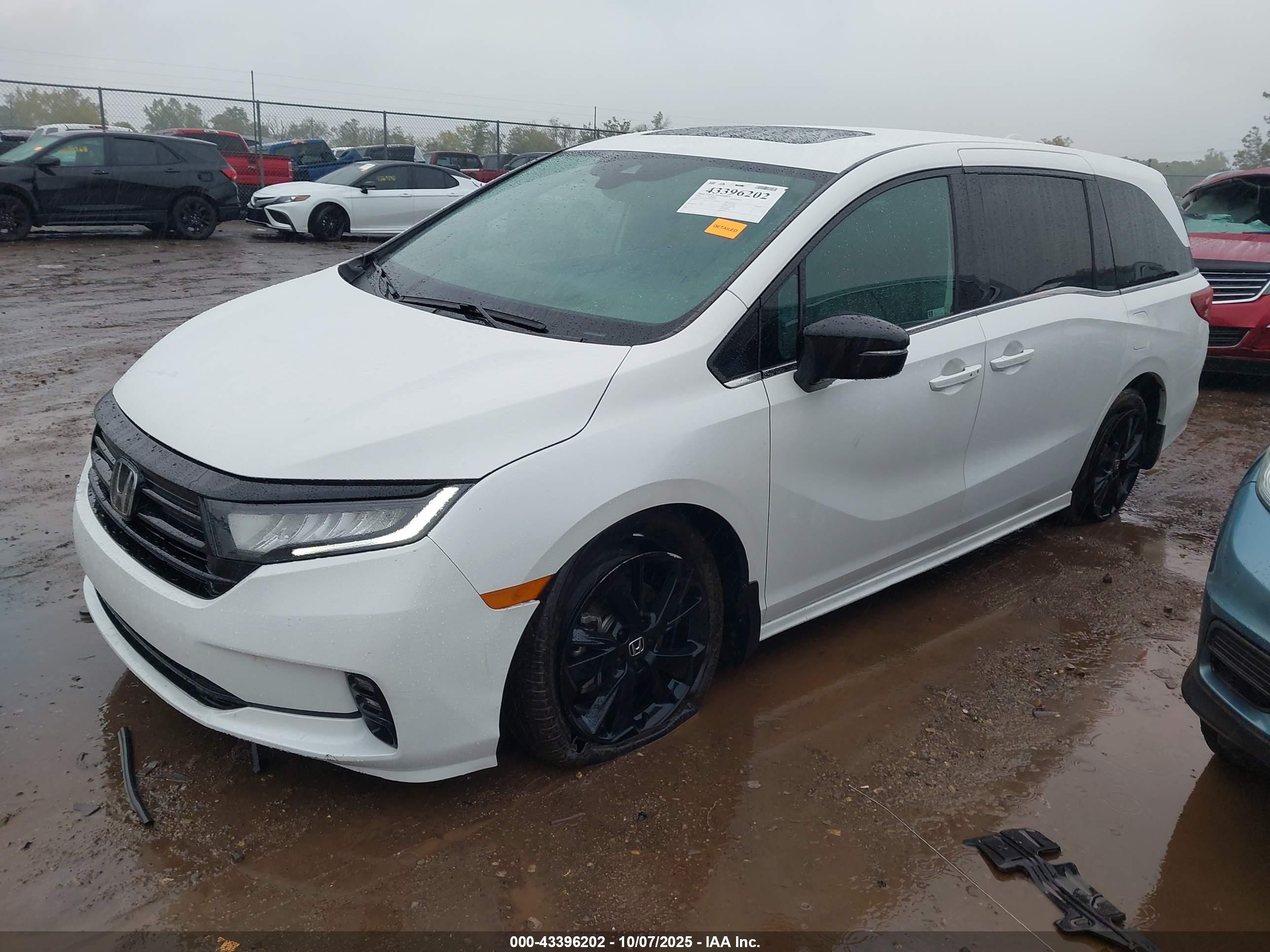 2024 Honda Odyssey Sport White vin: 5FNRL6H79RB005456