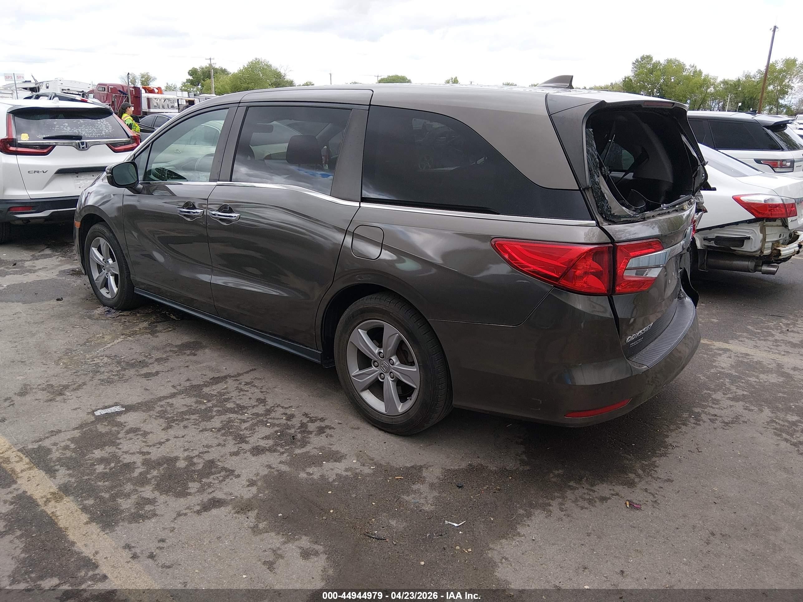 2019 Honda Odyssey Ex-l Коричневый vin: 5FNRL6H7XKB066983