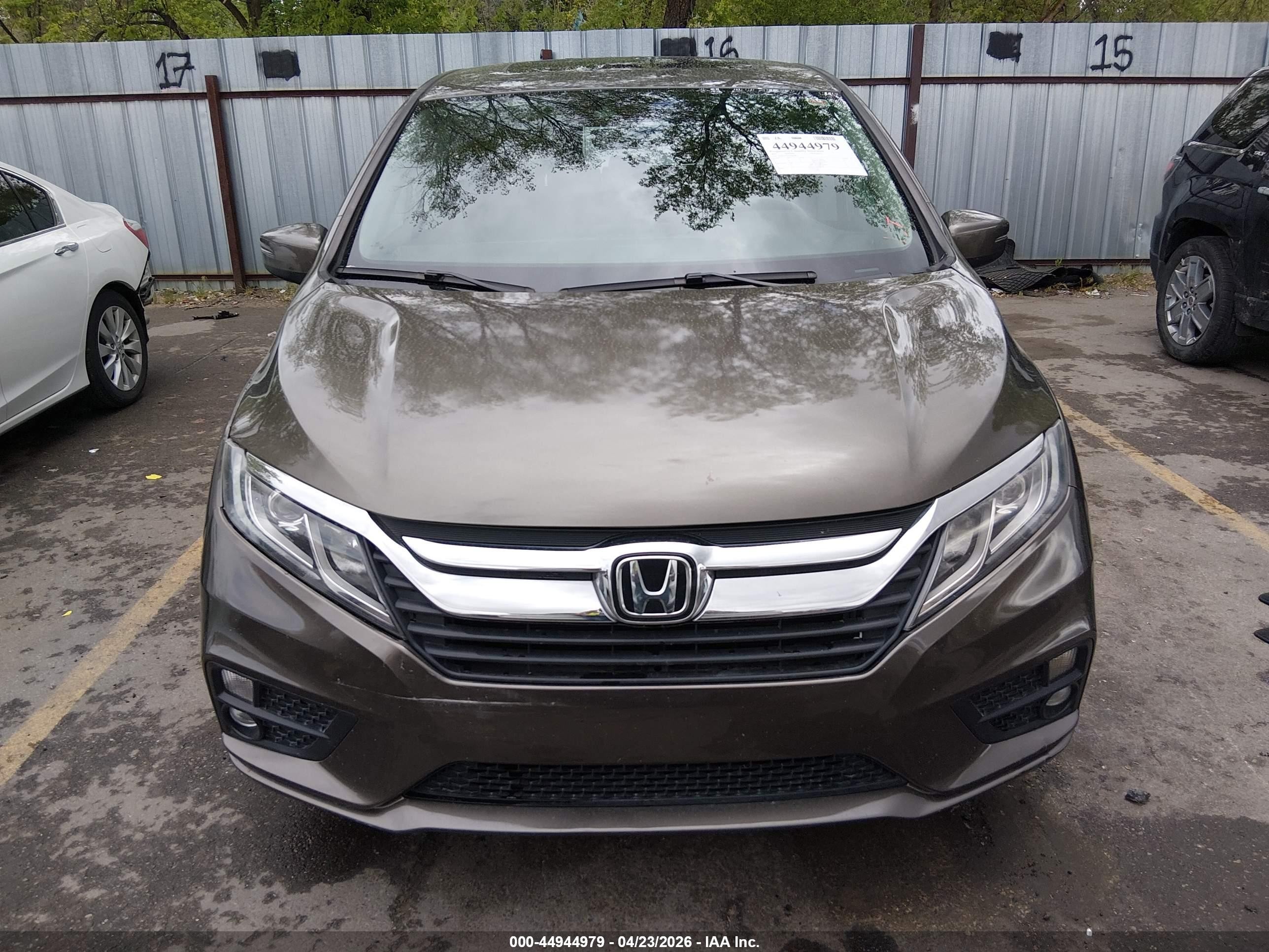 2019 Honda Odyssey Ex-l Коричневый vin: 5FNRL6H7XKB066983