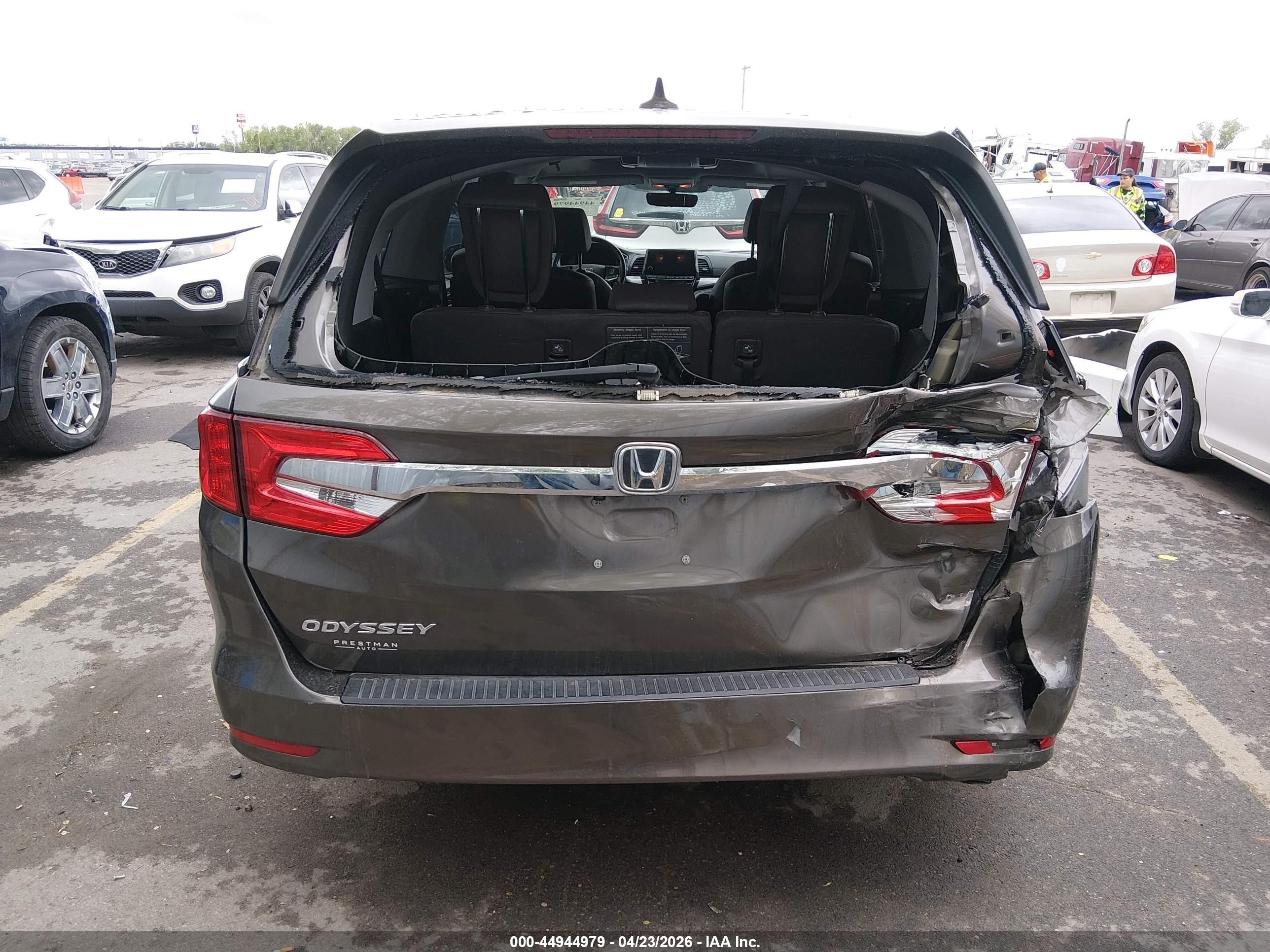 2019 Honda Odyssey Ex-l Коричневый vin: 5FNRL6H7XKB066983