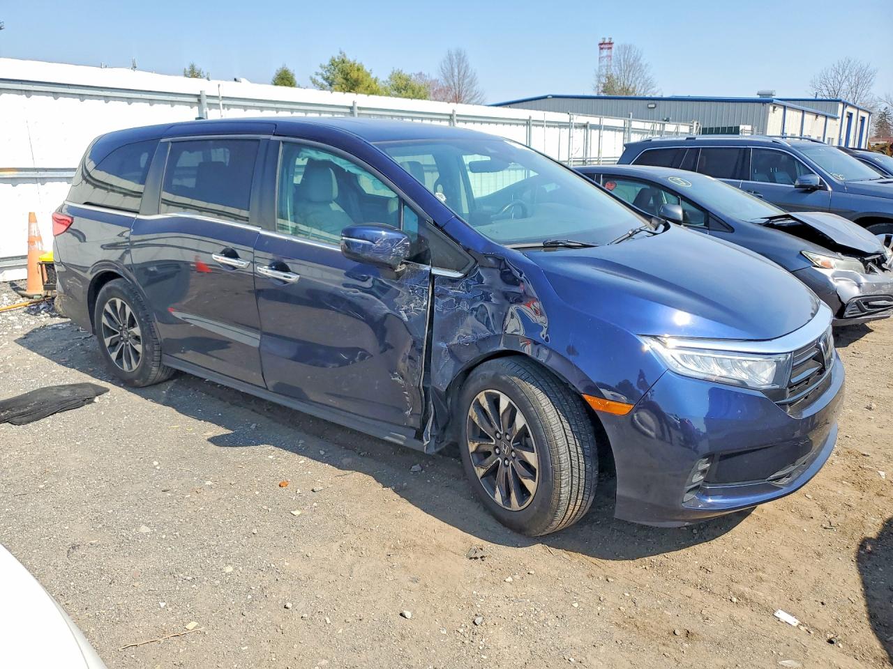 2021 Honda Odyssey Exl Blue vin: 5FNRL6H7XMB011663