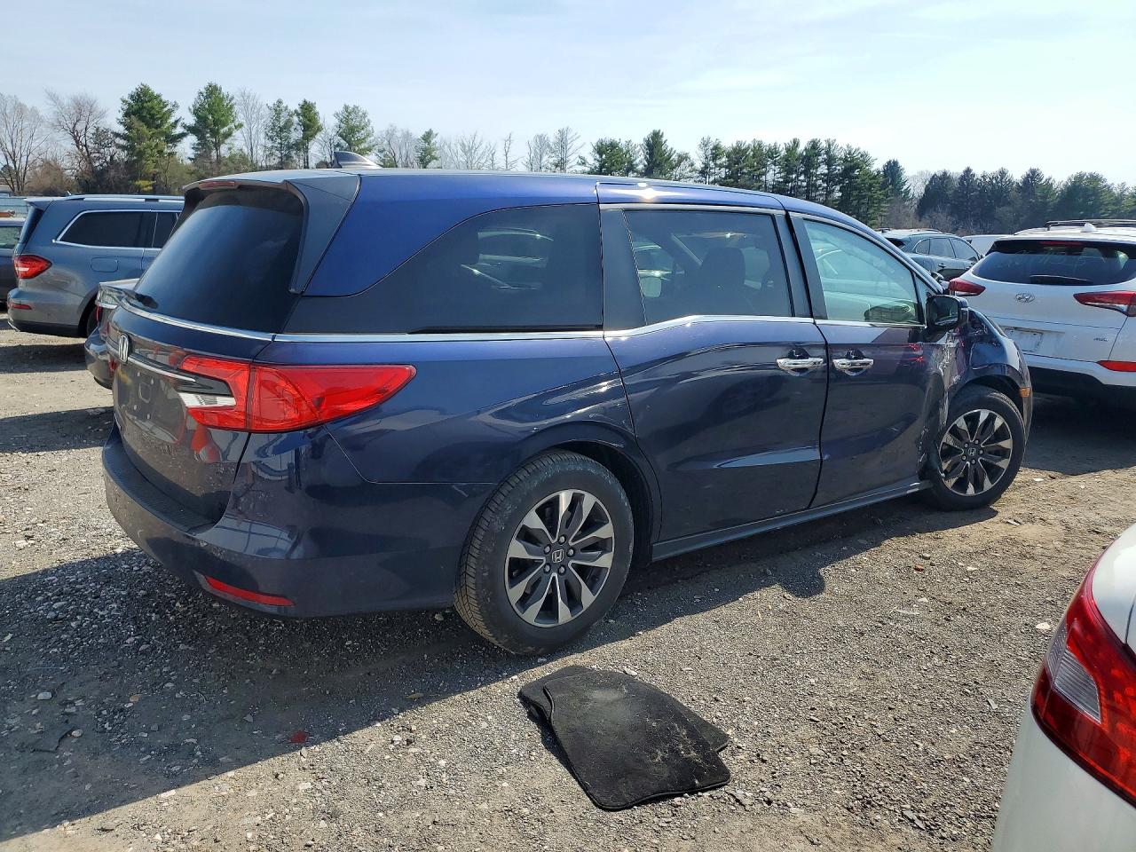 2021 Honda Odyssey Exl Blue vin: 5FNRL6H7XMB011663