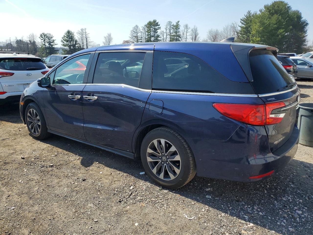 2021 Honda Odyssey Exl Blue vin: 5FNRL6H7XMB011663