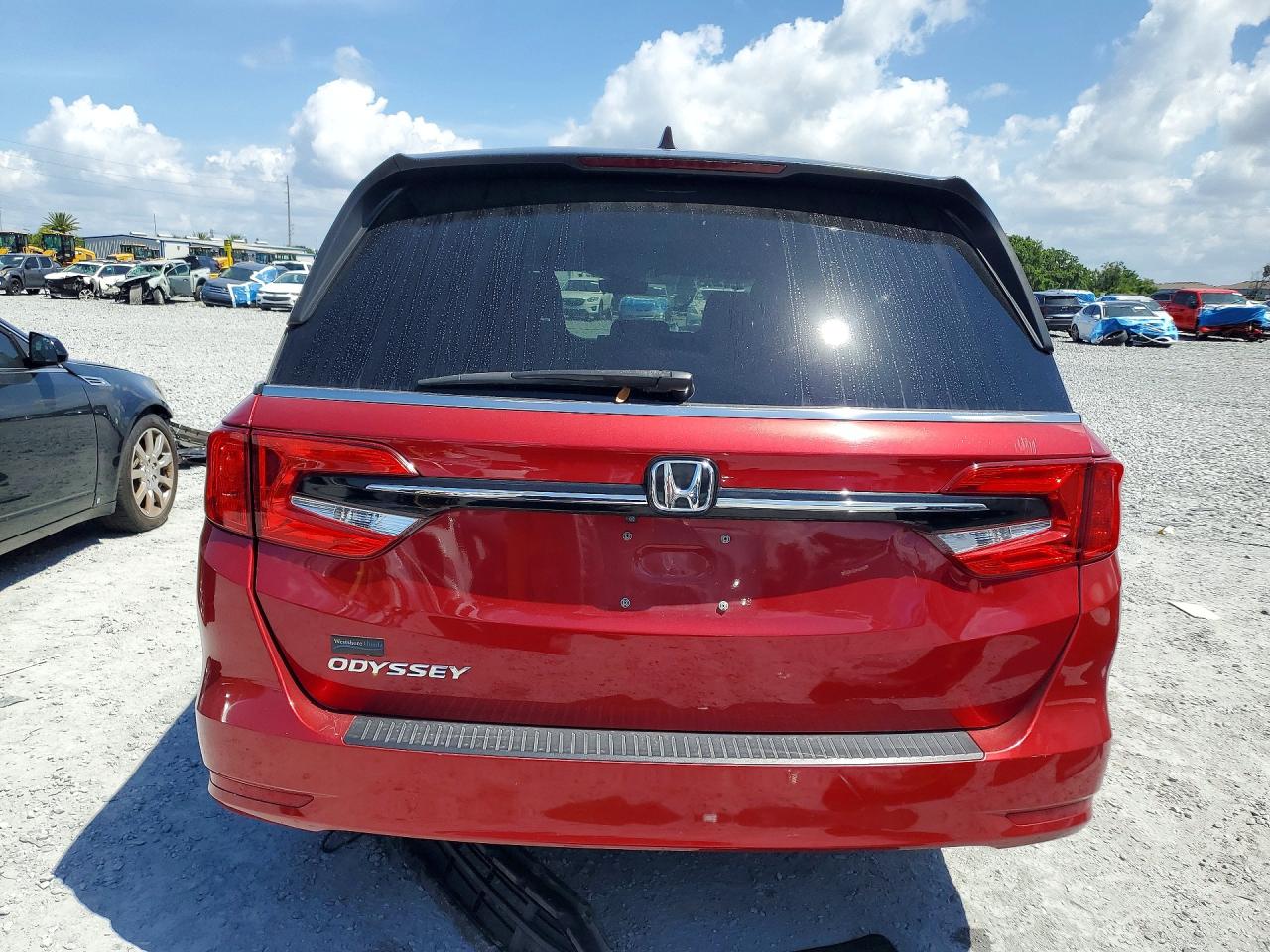 2022 Honda Odyssey Exl Red vin: 5FNRL6H7XNB034359