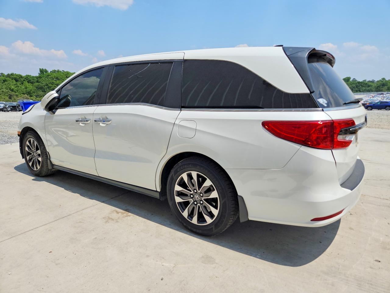 2022 Honda Odyssey Exl White vin: 5FNRL6H7XNB045121