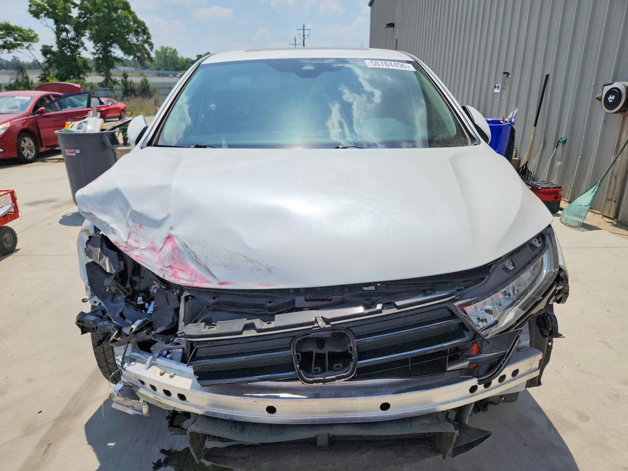2022 Honda Odyssey Exl White vin: 5FNRL6H7XNB045121