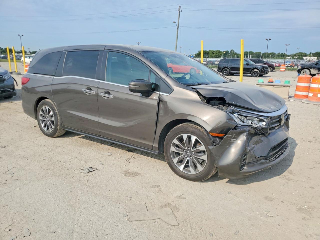 2022 Honda Odyssey Exl Brown vin: 5FNRL6H7XNB061125