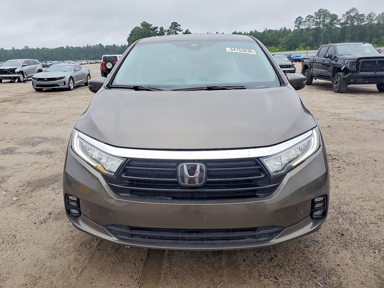 2022 Honda Odyssey Touring Gray vin: 5FNRL6H80NB042088