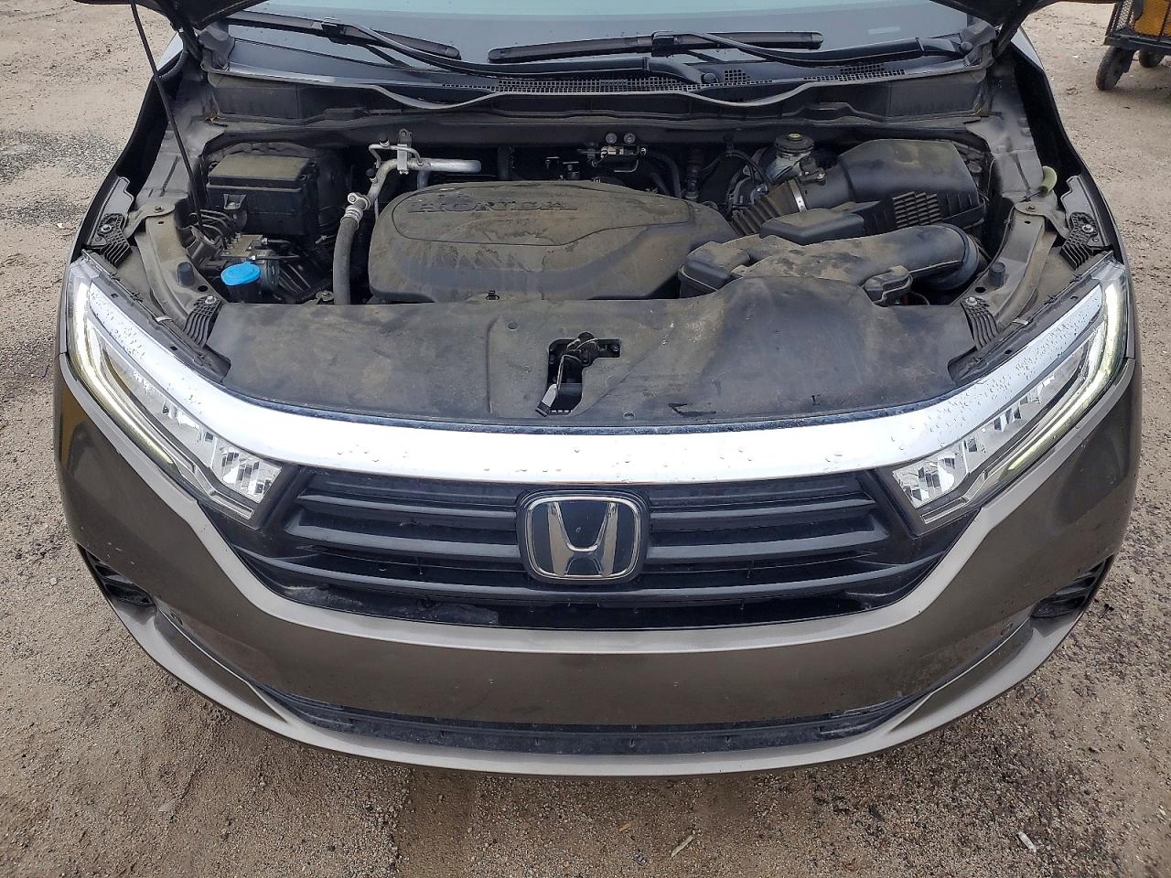 2022 Honda Odyssey Touring Gray vin: 5FNRL6H80NB042088