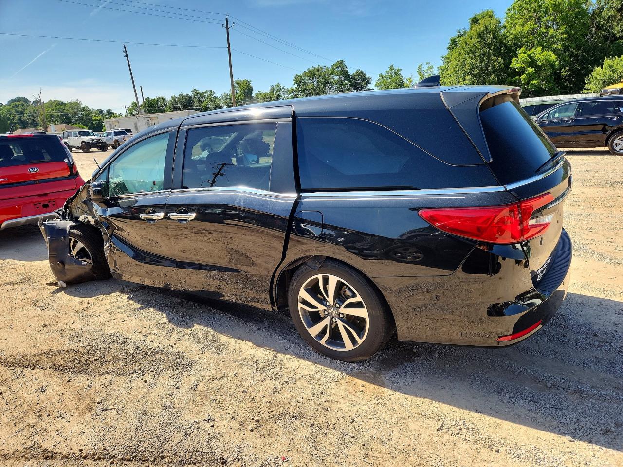 2021 Honda Odyssey Touring Black vin: 5FNRL6H81MB035780