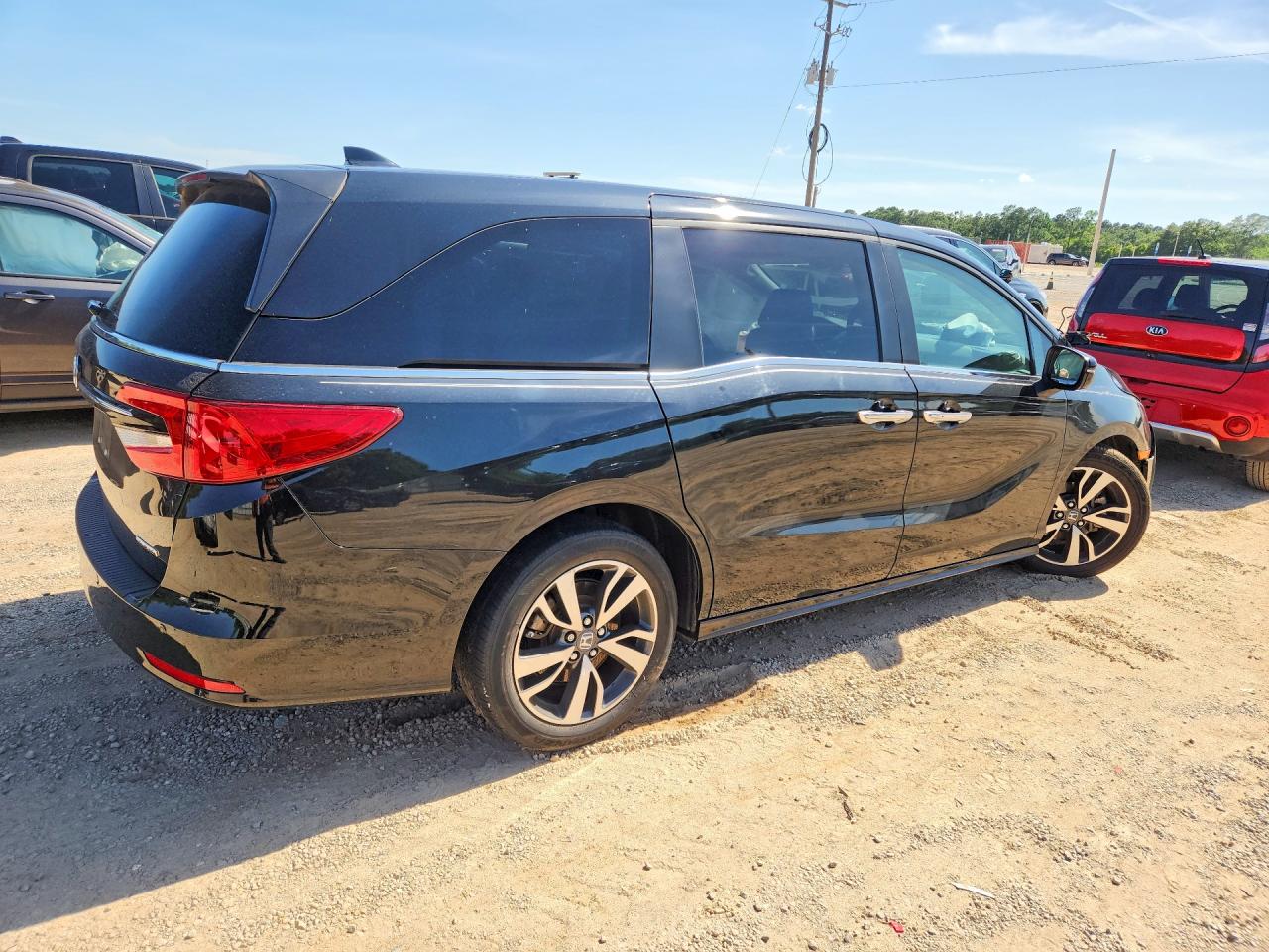 2021 Honda Odyssey Touring Black vin: 5FNRL6H81MB035780