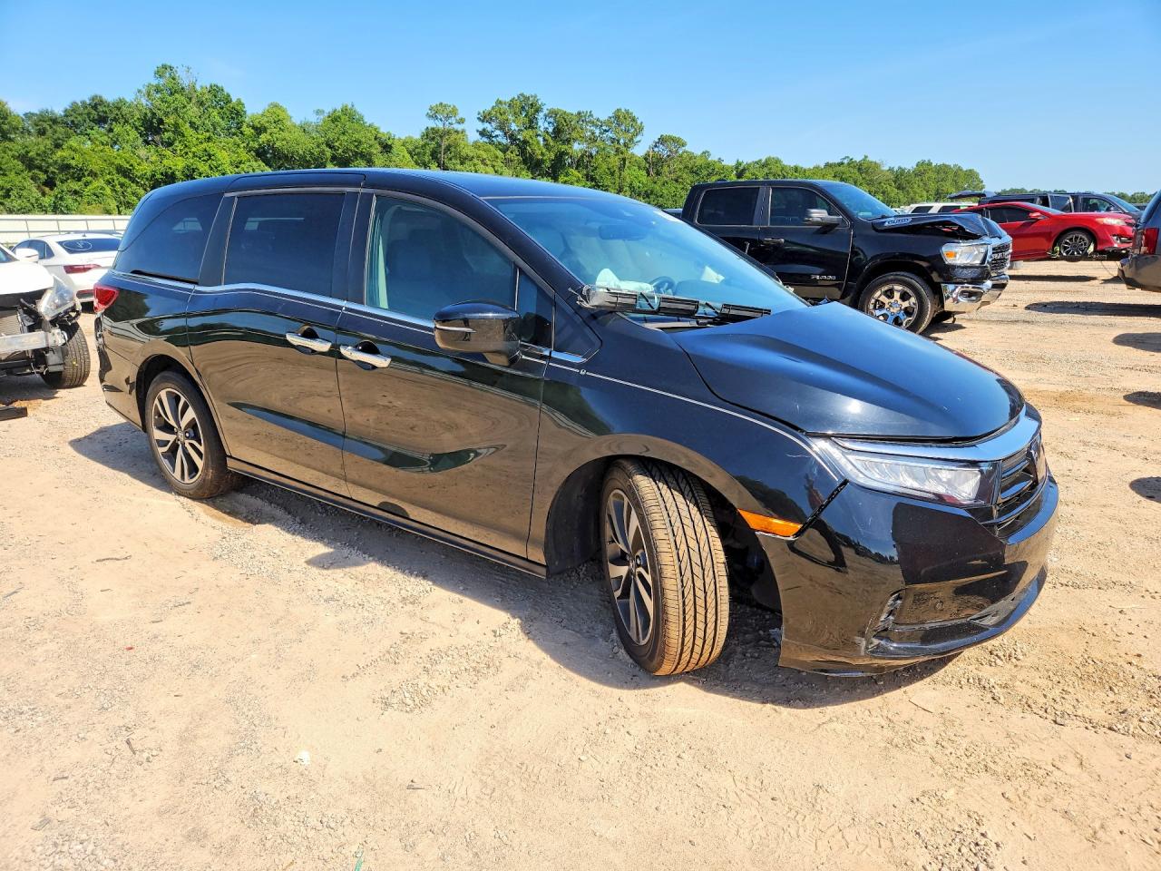 2021 Honda Odyssey Touring Black vin: 5FNRL6H81MB035780