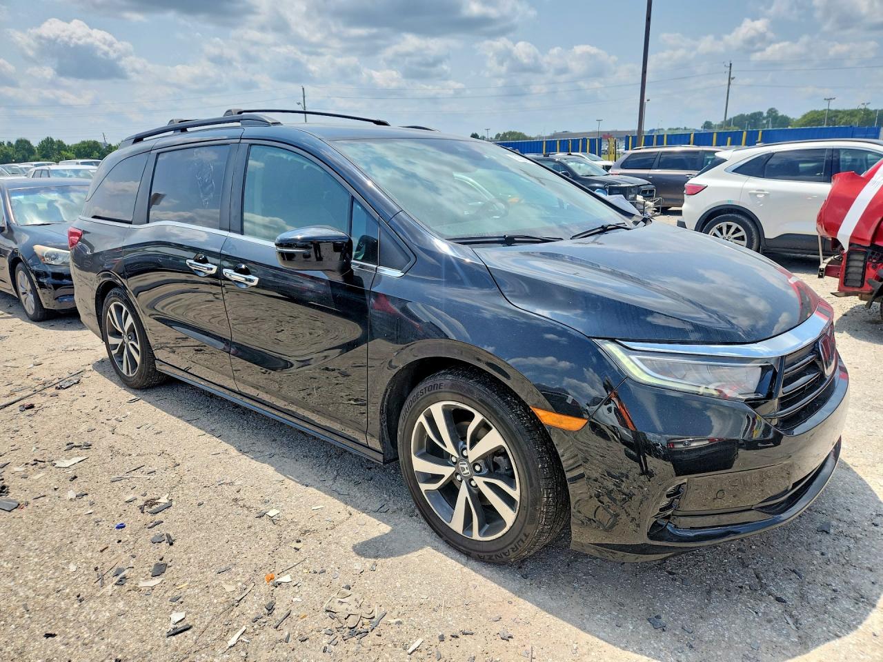2022 Honda Odyssey Touring Black vin: 5FNRL6H81NB010573