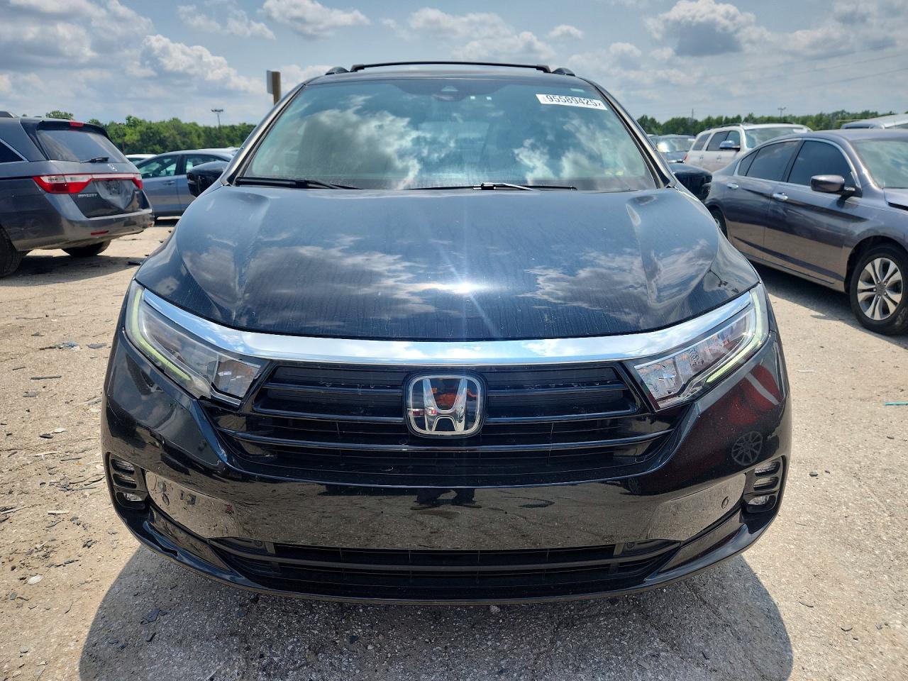 2022 Honda Odyssey Touring Black vin: 5FNRL6H81NB010573