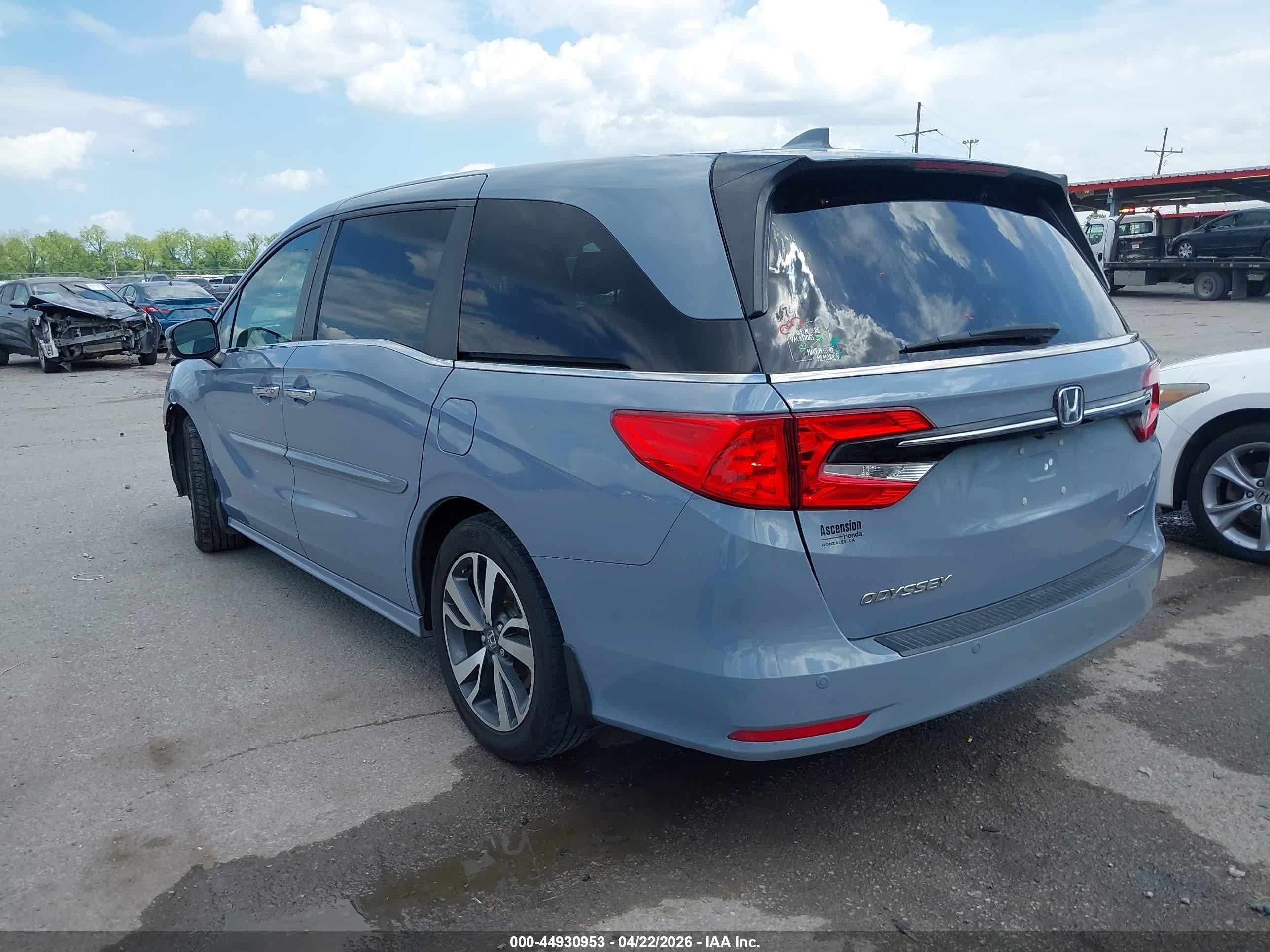 2023 Honda Odyssey Touring Серый vin: 5FNRL6H86PB013309