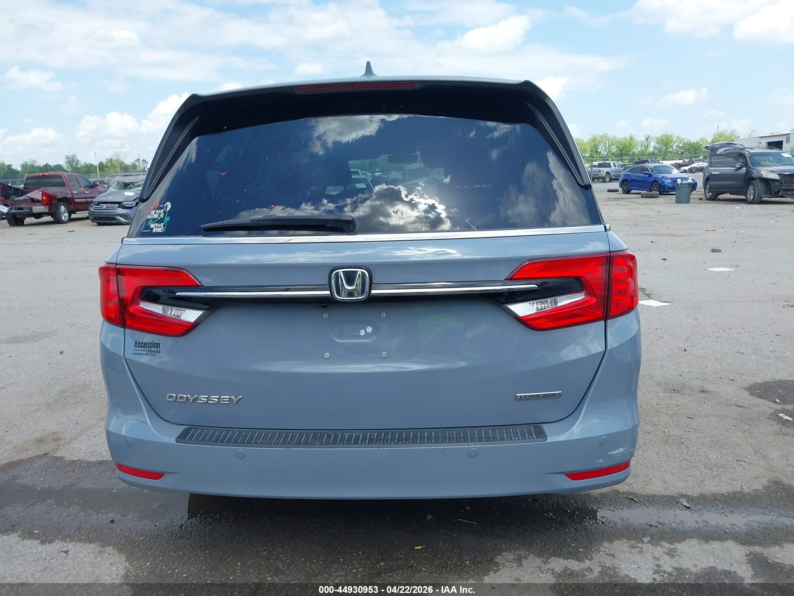 2023 Honda Odyssey Touring Серый vin: 5FNRL6H86PB013309
