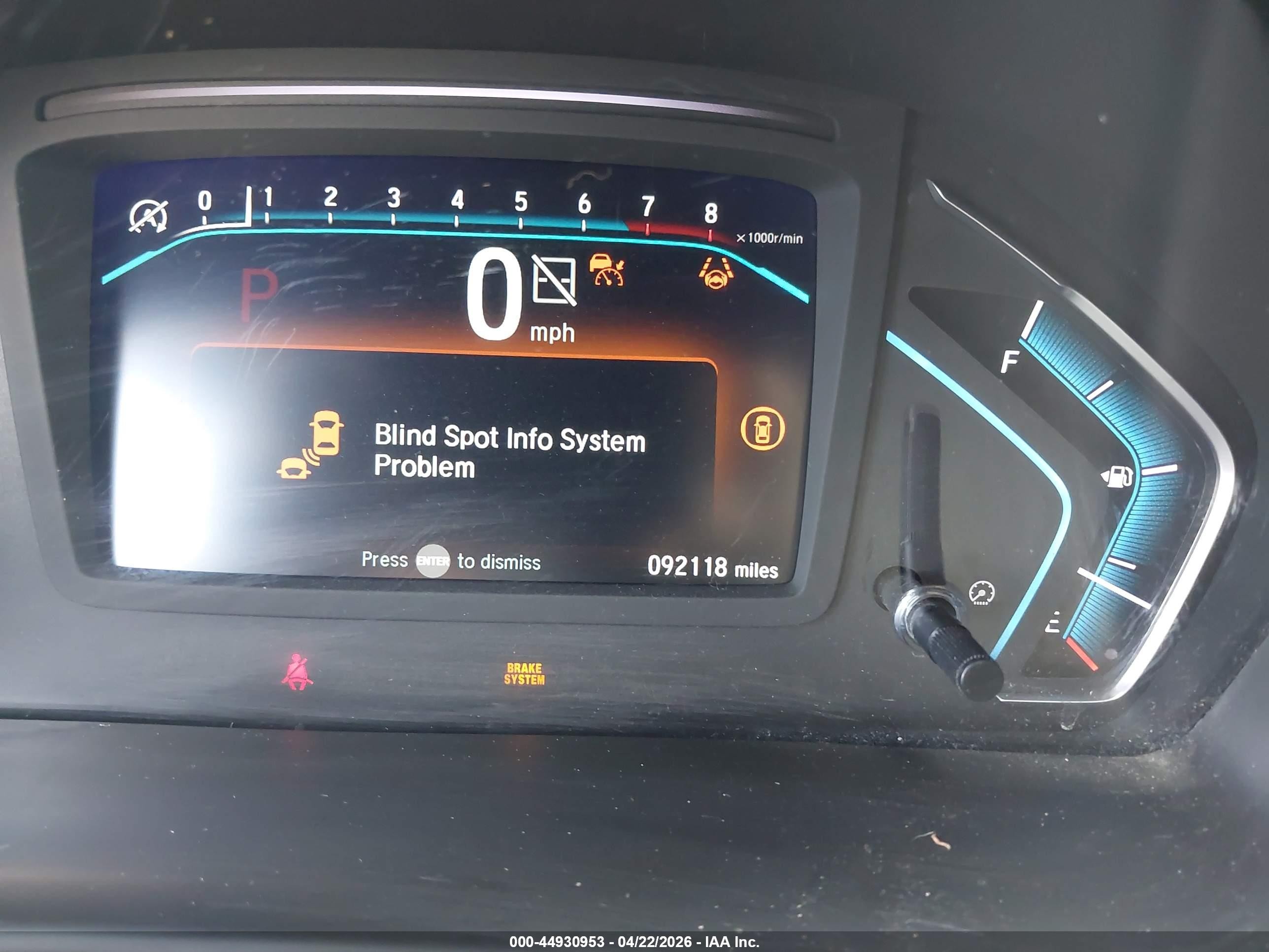 2023 Honda Odyssey Touring Серый vin: 5FNRL6H86PB013309