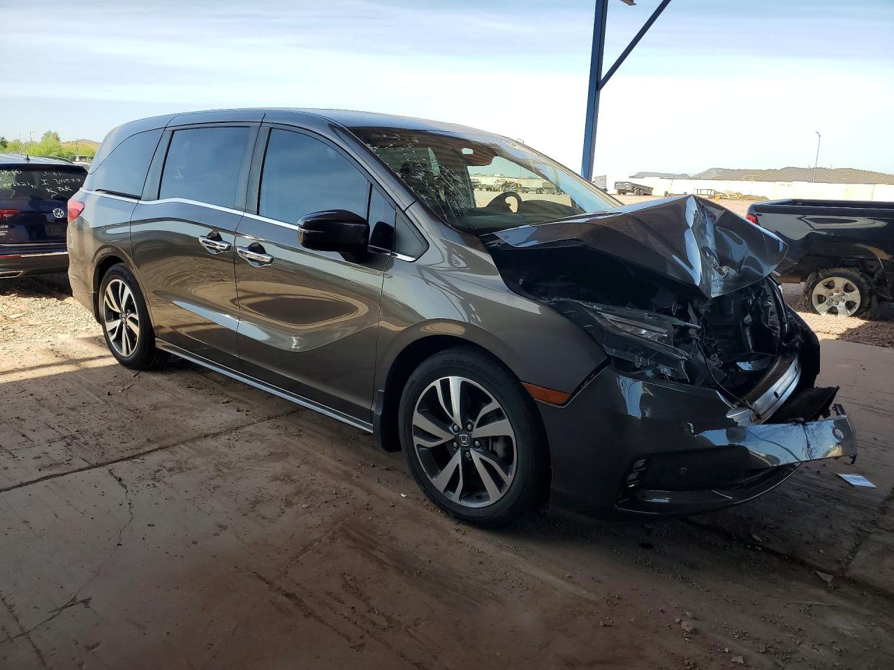 2022 Honda Odyssey Touring Серый vin: 5FNRL6H88NB067367