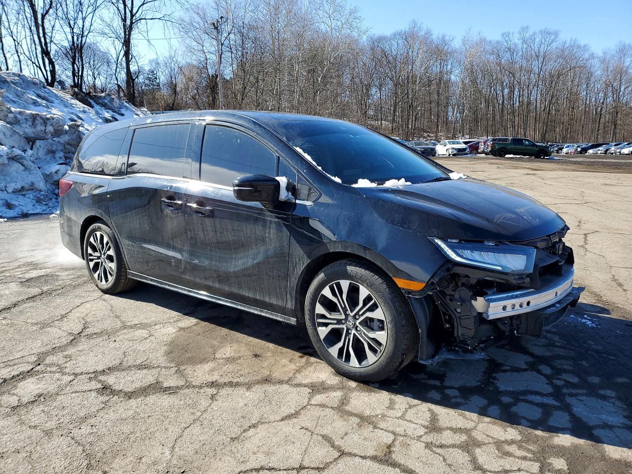 2025 Honda Odyssey Elite Черный vin: 5FNRL6H90SB061485
