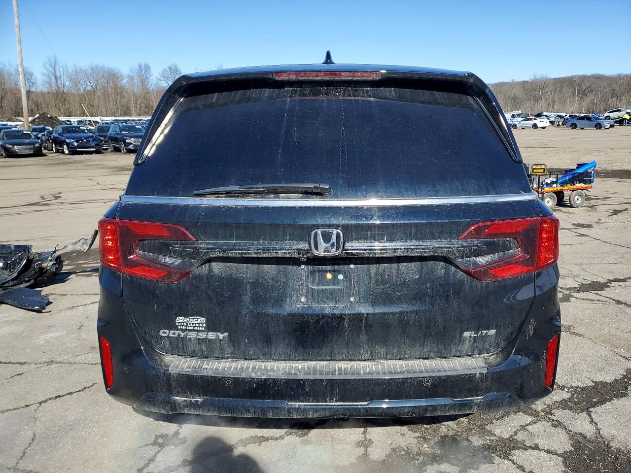 2025 Honda Odyssey Elite Черный vin: 5FNRL6H90SB061485