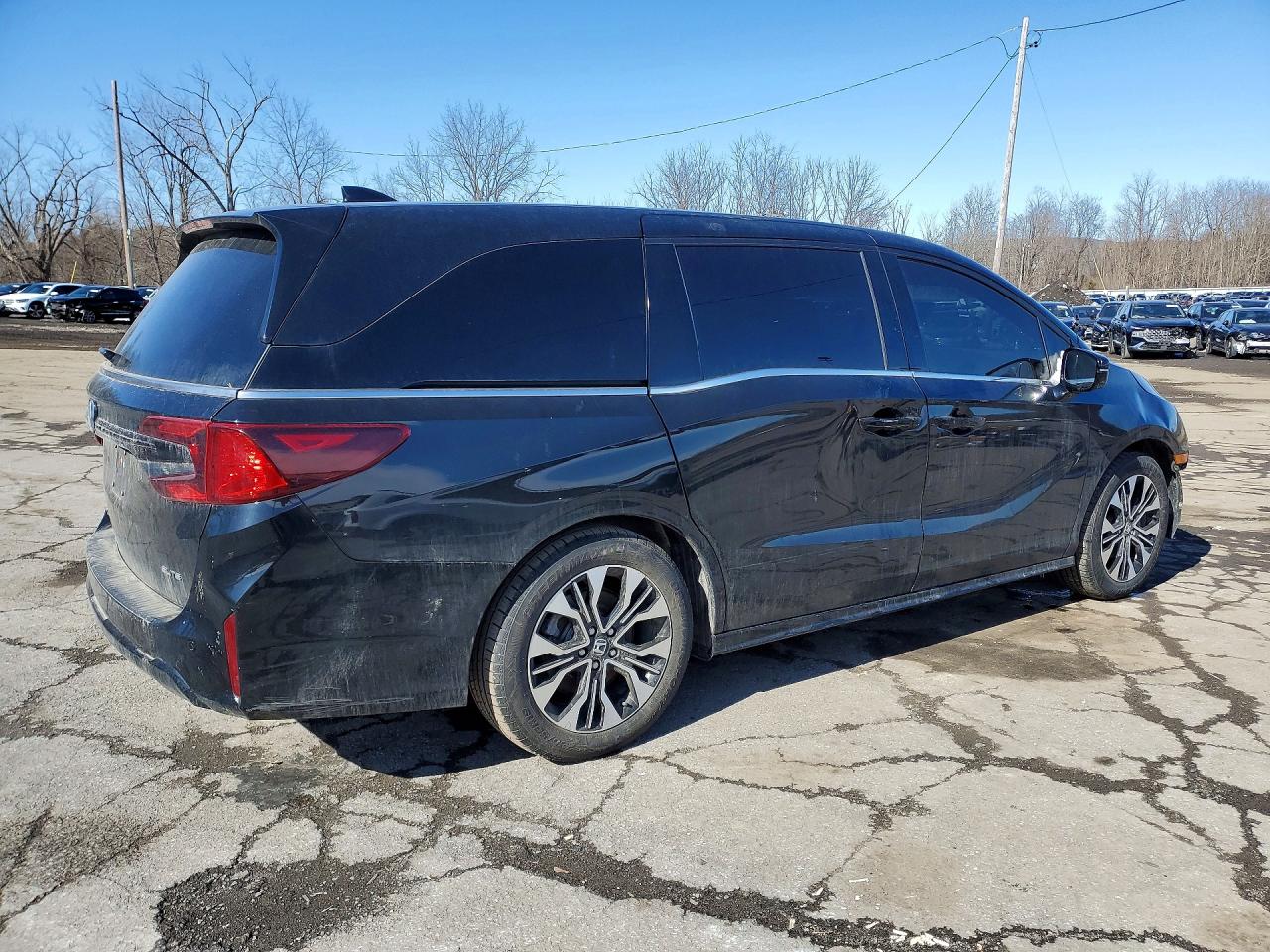 2025 Honda Odyssey Elite Черный vin: 5FNRL6H90SB061485