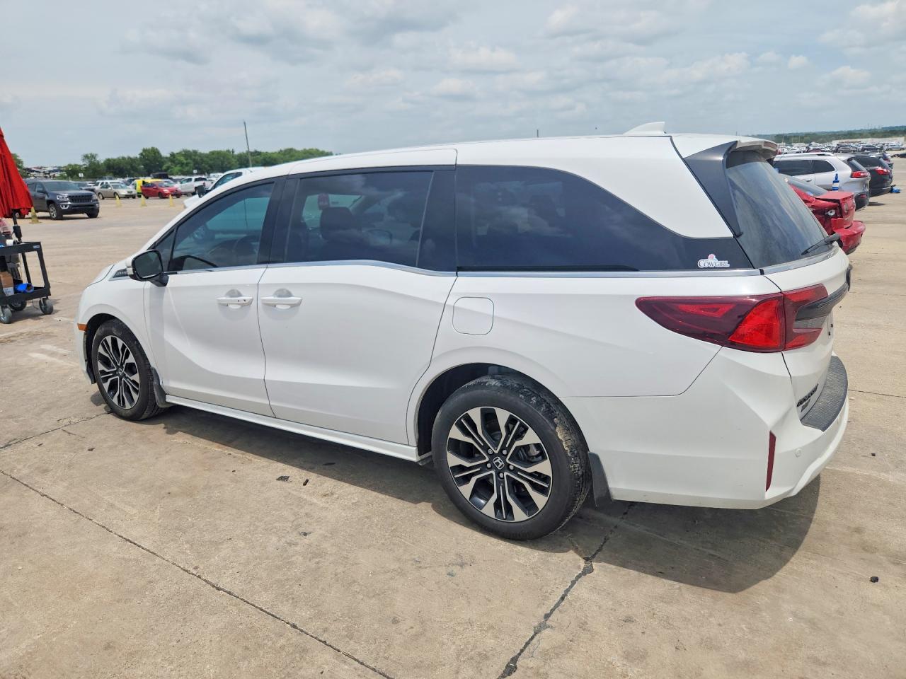 2025 Honda Odyssey Elite White vin: 5FNRL6H90SB061888