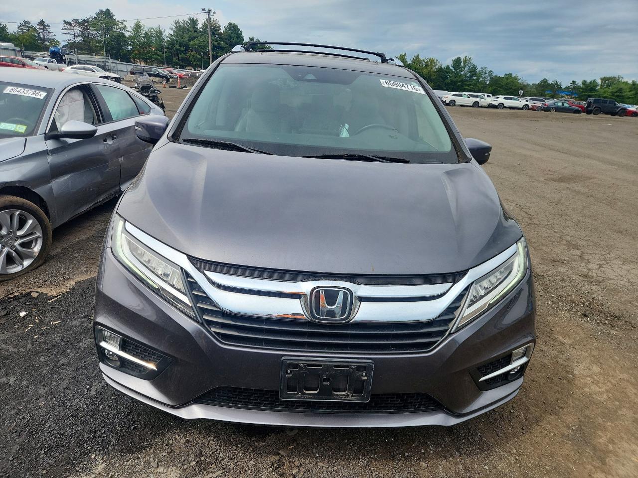2019 Honda Odyssey Elite Gray vin: 5FNRL6H93KB024933